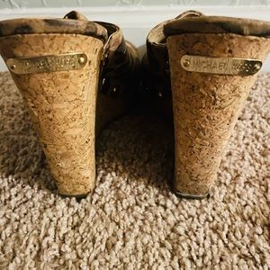 Michael Kors Jaguar printed wedges